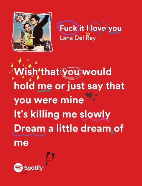 F It I Love You Lana Del Rey, I Love You In Lana Del Rey Lyrics, Sam Fraser, Cute I Love You, Love Yourself Lyrics, Lana Del Rey Lyrics, Wedding Playlist, Music Poster Design, Me Too Lyrics