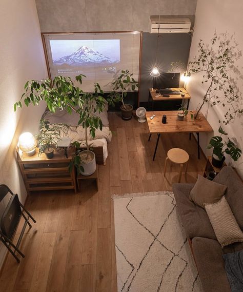 #house #aesthetic #home #decoration #design #interiordesignideas #inspiration #interior #aesthetic Apartment Decor Hacks, Small Apartment Hacks, Small Living Space, Tiny Living Space, Studio Apartment Living, Apartment Hacks, Deco Studio, Small Apartment Decorating, Small Apartment Living