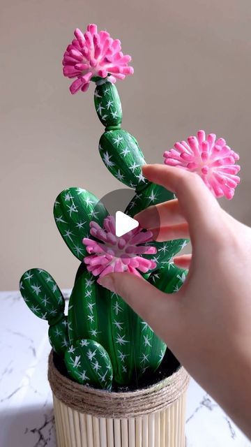 Anastasiia Khoroshenko on Instagram: "DIY Cactus 🌵🌸 #diy #art #nature #craft #rockcraft #stonescraft #decor #decoration #cactus #artideas #craftideas" Pepper Craft, Stone Cactus, Rock Cactus, Diy Cactus, Artificial Cactus, Cactus Craft, Nature Craft, Diwali Decorations At Home, Cactus Diy