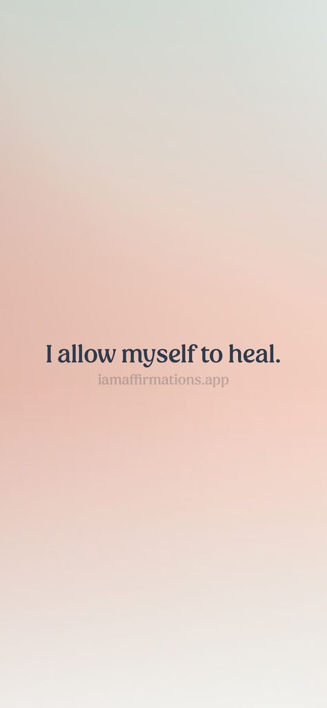 I allow myself to heal. From the I am app: https://iamaffirmations.app/download I Am A Healer, I Healed, I Am Healed, I Am Healing, I Am Healthy, Vision Board Pictures, Vibrational Energy, Manifestation Board, Healing Quotes