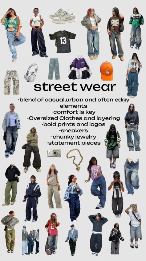 mine,pls don't repost! #streetwear #style #outfitinspo #aesthetic Streetwear Fashion Essentials, Where To Find Streetwear Clothes, Streetwear Essentials List, Where To Shop For Streetwear Clothes, Urban Edge Outfits, Streetwear Moodboard Inspiration, Streetwear Must Haves, Street Wear Aesthetic Wallpaper, American High Street Style