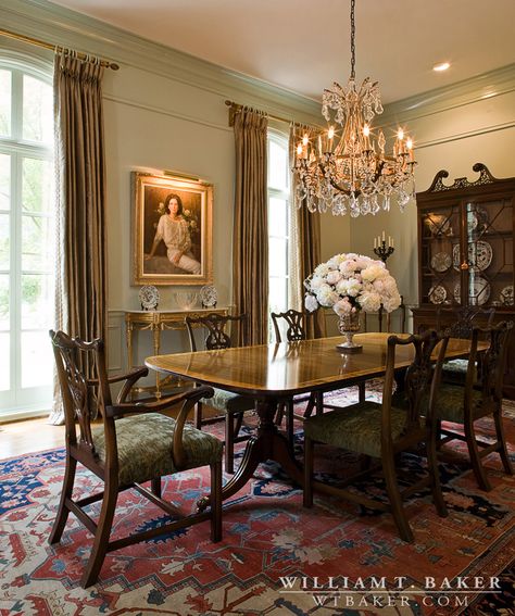 Stately Home Dining Room, Colonial Formal Dining Room, Traditional French Interior Design, Gilded Age Dining Room, German Dining Room, Victorian Homes Interior Dining Rooms, Classic English Dining Room, European Dining Room Design, Posh Dining Room