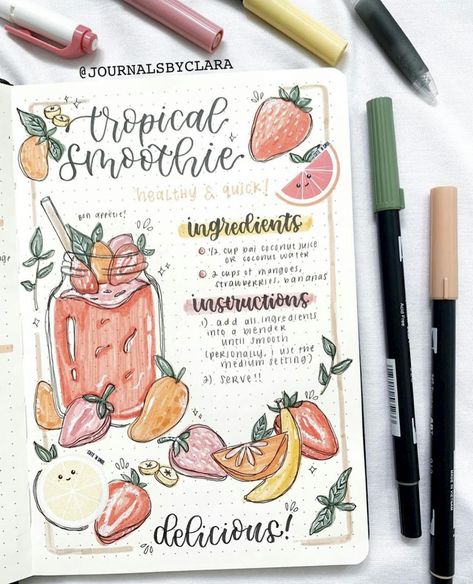 12 Bullet Journal Ideas to Inspire Your Layouts | LoveCrafts 2024 Bujo, Scrapbook Recipe Book, Homemade Recipe Books, Recipe Book Design, Bts Journal, Diy Cookbook, Recipe Book Diy, Homemade Cookbook, Cookbook Design