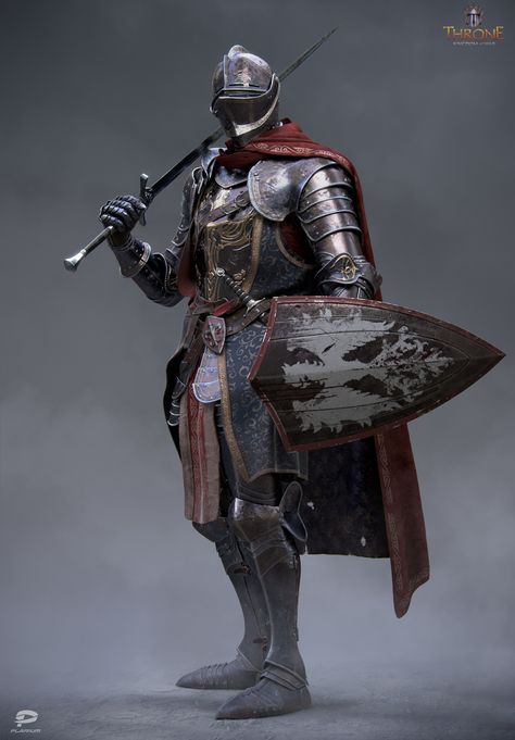 ArtStation - Knight, Alex Vasin Guerriero Samurai, Armor Cosplay, 다크 판타지, Knight Art, Knight Armor, Medieval Armor, Medieval Knight, Fantasy Armor, Armor Concept