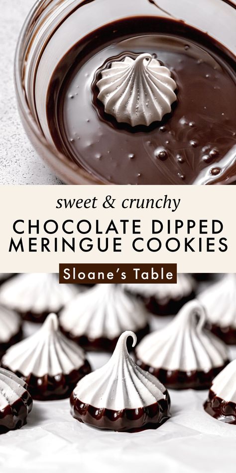 Keto Chocolate Meringue Cookies, How To Make Meringue Mushrooms, Chocolate Dipped Meringue Cookies, Meringue Cookies With Filling, Filled Meringue Cookies, Paleo Meringue Cookies, Baked Meringue Cookies, Orange Meringue Cookies, Low Calorie Meringues