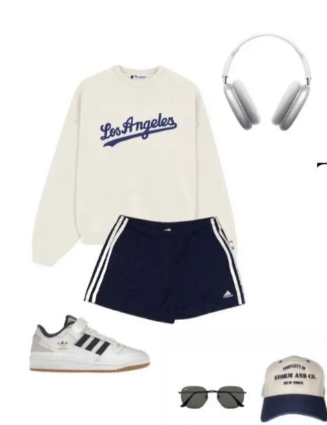 Retro Sporty Outfits, Sports Clothes Aesthetic, Sporty Kpop Outfit, Sporty Astethic Outfits, Sporty Comfy Outfits, Sport Summer Outfits, Summer Outfits Sporty Casual, Fashion Outfits Sporty, Sport Aesthetic Outfit