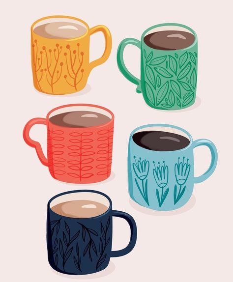 Sam Osborne Illustration ✏️ on Instagram: “Drinking tea while drawing tea... - - - - - - - - - - - - - - - - - - #tea #teaaddict #cupoftea #mug #mugshot #sketching #affinitydesigner…” Coffee Mug Drawing, Mug Illustration, Mug Drawing, Air Dry Clay Projects, Paper Doll House, Affinity Designer, Mug Shots, Clay Projects, Air Dry Clay