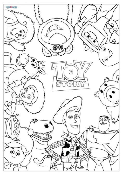 Printable Toy Story, Coloring Puzzle, Kids Colouring Printables, Toy Story Printables, Toy Story Coloring Pages, Disney Coloring Sheets, Dibujos Toy Story, Printable Toys, Kids Coloring Pages