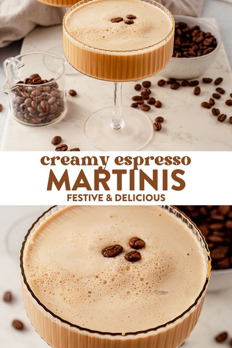 This creamy espresso martini is a robust, sophisticated cocktail made with simple ingredients. If it weren't for the cocktail glass, looking at it, you might think it's a cold brew or strong coffee drink. Starbucks Espresso Martini, Espresso Martini Without Kahlua, Sweet Espresso Martini, Espresso Martini Jello Shots, Cold Brew Espresso Martini, Homemade Espresso Martini, Espresso Martini With Cold Brew, Boozy Coffee Drinks, Expresso Martinis