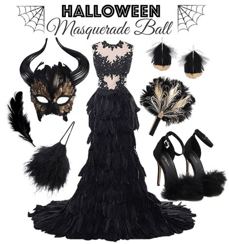 Maskarade Black Dress, Masquerade Ball Outfit Ideas Black Women, Womens Masquerade Outfit, Couples Masquerade Costumes, Masquerade Rave Outfit, Halloween Ball Costume, Diy Masquerade Costume, Black Masquerade Outfit Ideas For Women, Witches Ball Outfit