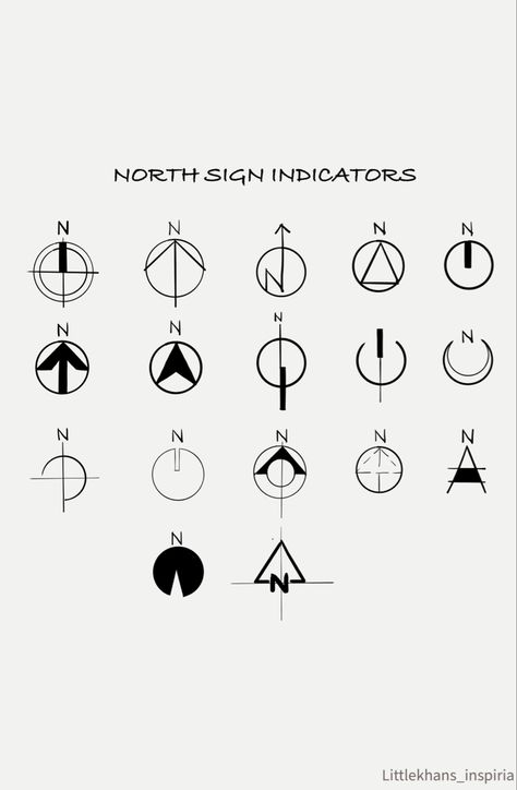 Architecture Drawing Symbols, North Point Architecture Symbol, Architecture Site Analysis Drawing, Architectural North Symbol, Site Analysis Architecture Symbols, North Sign Architecture, North Arrow Architecture, Concept Ideas Architecture, North Symbol Architecture