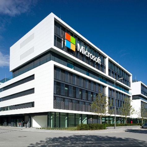 Microsoft Headquarters, Corian Design, Cladding Design, Facade Material, Warehouse Design, Facade Cladding, Hospital Interior, Desain Editorial, Architectural Practice