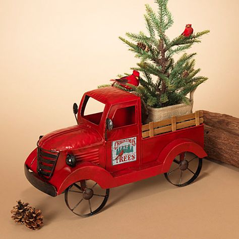 Vintage Metal Red Truck - Spring/Fall/Winter Door Magnets - 19in SPECIFICATIONS Color: Red Metal Size: 18.9in L Product Notes: Truck Door Magnet is removable - Spring/Fall/Winter Magnets are included, Tree and Birds are not included Door Magnet, Printed Magnets, Winter Door, Printed Photo, Gerson, Light Garland, Seasonal Home Decor, Red Truck, Metal Decor