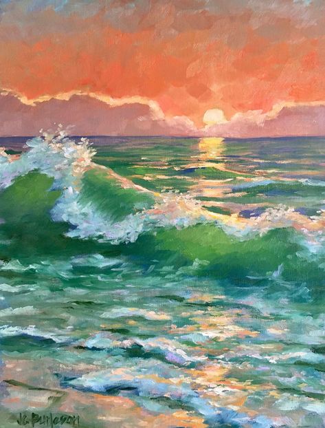 sea, painting, watercolor painting, art, oil painting, seascape painting, water, canvas, splash, ocean, summer, acrylic, surf, watercolor, travel Beach Shoreline, Beach Sunset Painting, Sunset Painting, Beach Painting, Art Inspiration Painting, Painting Art Projects, Seascape Paintings, Oil Painting Landscape, Beach Art