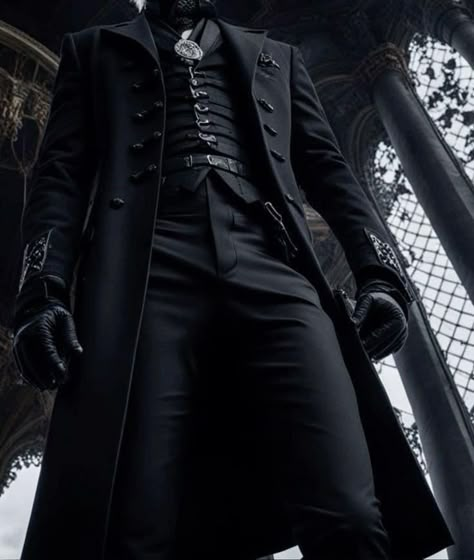 Long Coat Suit Men, Mens Masquerade Outfit, Steampunk Suit, Goth Outfits Men, Steampunk Boy, Gothic Suit, Beautiful Darkness, Vampire Clothes, Goth Guys