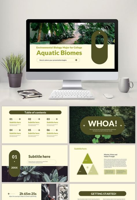 environmental biology major for college aquatic biomes presentation green#pikbest#PowerPoint Biology Presentation Template, Biology Powerpoint Templates, Green Presentation Design, Biology Presentation, Green Powerpoint Template, Environmental Biology, Green Powerpoint, Thesis Defense, Presentation Pictures