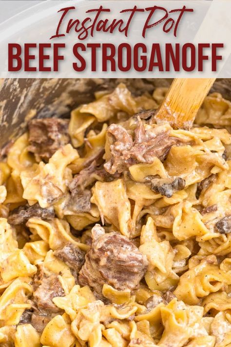 Instant Pot Beef Stroganoff, Instant Pot Ground Beef, Farmhouse Cooking, Beef Recipe Instant Pot, Beef Stroganoff Recipe, Beef Stroganoff Easy, Ground Beef Stroganoff, Tender Meat, Homemade Mixes