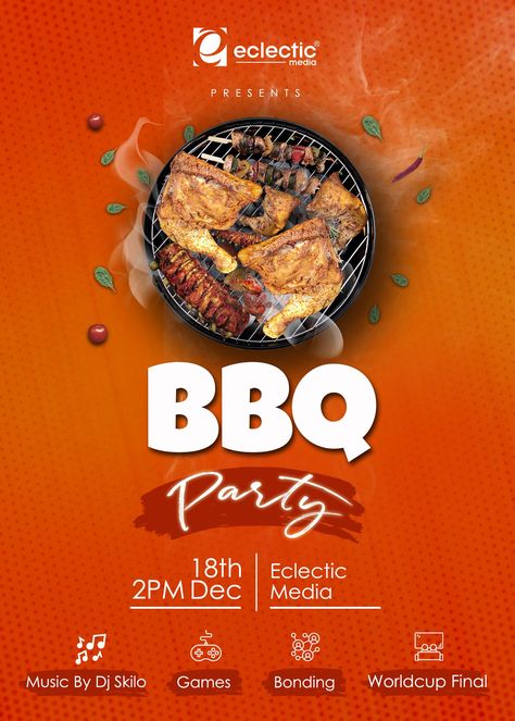 Barbecue Flyer Design, Fliers Design, Bbq Flyer, Flyers Ideas, Logo Design Health, Best Nature Wallpapers, Sticky Fingers, Barbecue Party, Nature Wallpapers