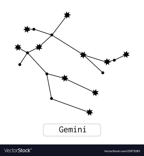 Gemini Star Constellation, Constellation Drawing, Atrapasueños Tattoo, June Gemini, Gemini Star, Gemini Constellation, Gemini Tattoo, Horoscope Gemini, Gemini Sign