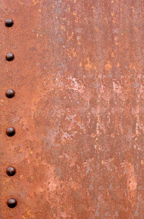 Rusty Riveted Steel Background. Rusty metal for background. Six rusted rivets do , #AD, #Background, #metal, #Steel, #Rusty, #Riveted #ad Steel Background, Weather Models, Disney Canvas Art, Reception Desk Design, Disney Canvas, Joinery Details, Brown House, Industrial Design Furniture, Rusted Metal