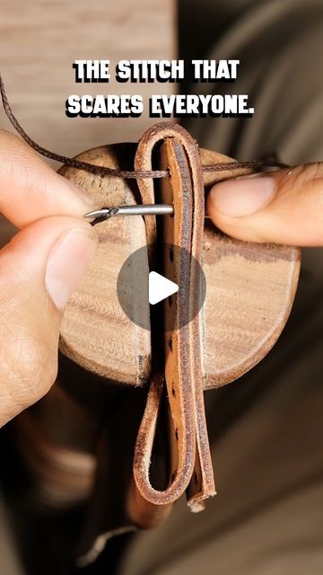 How To Make A Leather Wallet, Leather Craft For Beginners, Leathercraft Tools, Leatherwork For Beginners, Leather Stitches, Leather Items Handmade, Leather Sewing, Leather Products Ideas Creative, Leather Scraps Ideas Projects