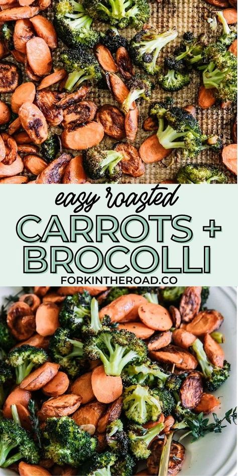 Easy Sheet Pan Vegetables, Carrots Broccoli Side Dishes, Roast Broccoli And Carrots, Sheet Pan Broccoli And Carrots, Oven Roasted Broccoli Cauliflower And Carrots, Roasted Brocolli And Carrots, Baked Carrots And Broccoli, Sauteed Broccoli And Carrots, Roasted Broccoli And Asparagus