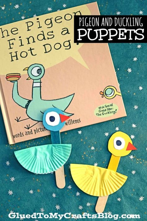 Preschool Storytime Ideas, Duckling Craft, Mo Willems Activity, Storybook Crafts, Library Storytime, Pigeon Books, Bucket Fillers, Kids Programs, Art Centers