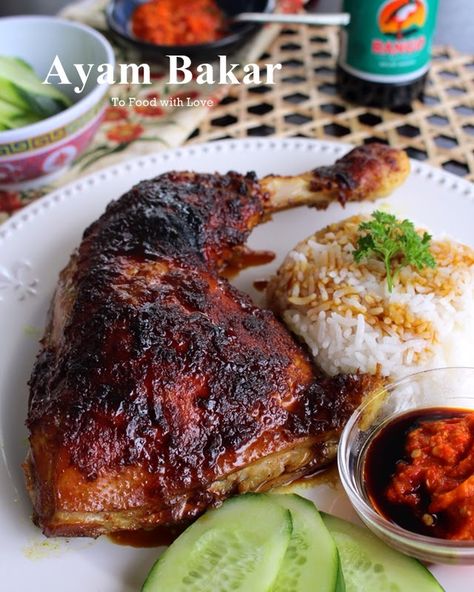 Malay Food, Berbuka Puasa, Ayam Bakar, Indonesian Cuisine, Malaysian Food, Indonesian Food, Asian Cooking, Asian Dishes, Traditional Food