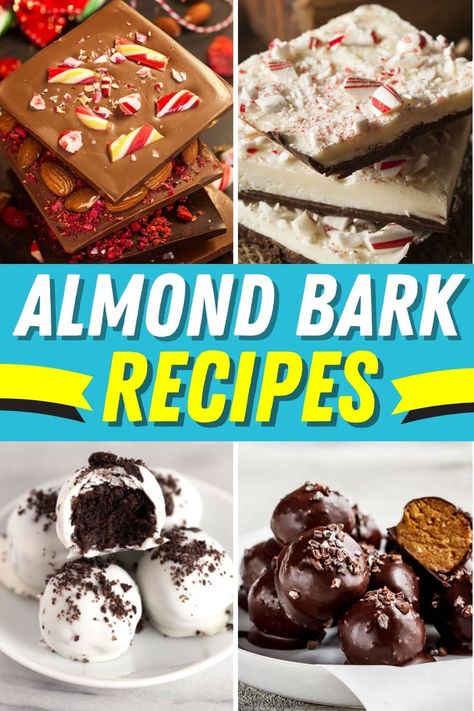 What To Make With Almond Bark, Vanilla Almond Bark Recipes, White Almond Bark Recipes Christmas, Candy Bark Recipes, Almond Bark Recipes, Christmas Bark Recipes, Bark Recipes, Easy Christmas Candy Recipes, White Almond Bark