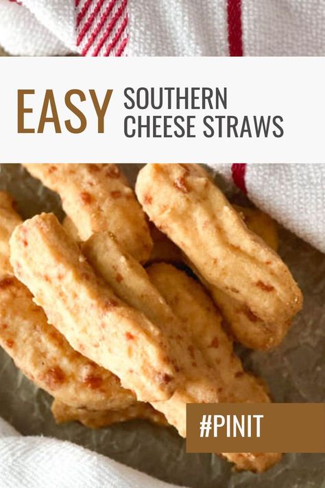 Easy Southern Cheese Straws are a Holiday and party staple in the south. Butter and cheese come together to make the perfect crispy wafer that everyone will love. Here is the BEST cheese straw recipe. Cheese Straws Easy, Cheese Straw, Cheese Straws Recipe, Seasoned Crackers, Best Freeze Dried Food, Homemade Flatbread, Bread Chocolate, Crispy Cheese, Cheese Straws