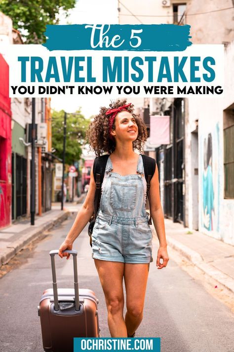 The 5 travel mistakes you didn't know you were making. | The 5 travel mistakes you didn't know you were making. I've been traveling almost full-time for about three years now but no matter how much of an expert I become, there are some mistakes and blunders everyone experiences -- even the experts, against our better judgement! Here are my top travel mistakes and the lessons learned from them. | travel mistakes to avoid | common travel mistakes | travel tips | Plane Essentials, Plane Hacks, Long Haul Flight Tips, Flight Hacks, Long Haul Flight Essentials, First Class Airline, Long Flight Tips, Travel Hacks Airplane, Flight Essentials