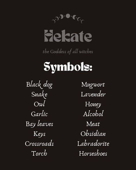 Hecate Shadow Work, Hekate Symbolism, Witches Aesthetic Wallpaper, Herbs Associated With Hecate, Symbols Of Hekate, Signs Hekate Is Calling You, Symbols Of Hecate, Hecate Goddess Altar, Hekate Herbs