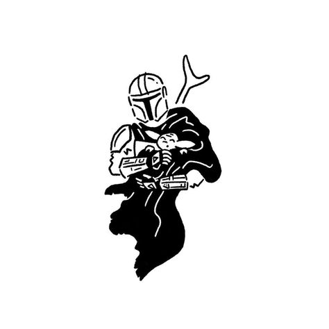 Mandalorian Tattoo, 심플한 그림, Dibujo Simple, Photo Widget, Widget For Iphone, Doodle Tattoo, Star Wars Tattoo, Small Tattoo Designs, Tattoo Flash Art