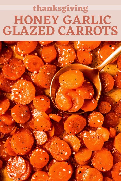 How to make glazed carrots! Quick and easy stove top glazed carrot recipe! Perfect for Thanksgiving or the Holidays in general! | | Recipe easy - healthy - best glazed carrots - simple - glazed carrots recipe easy - thanksgiving recipes side dishes - thanksgiving food sides - easy thanksgiving side dishes - thanksgiving vegetable side dishes - vegetarian thanksgiving recipes - best thanksgiving side dishes - thanksgiving dinner recipes - gluten free thanksgiving recipes - fall recipes Honey Garlic Glazed Carrots, Glazed Carrots Recipe Easy, Best Glazed Carrots, Easy Thanksgiving Recipes Sides, Thanksgiving Carrot Recipe, Best Carrot Recipe, Glazed Carrot, Carrot Recipes Side Dishes, Thanksgiving Recipes Side Dishes Easy