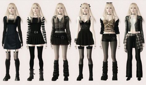 ⁺‧₊˚ ཐི misa amane lookbook ཋྀ ˚₊‧⁺ (cc under the cut)

(from left to right)

1. hair (ctrl + f 125), dress, stockings, shoes**, choker, rings, earrings**

2. top**, skirt, stockings, gloves, shoes,… Sims 4 Misa Amane Cc, Sims Cc Cas, Misa Amane Fashion, Horror Game Protagonist Outfit, Misa Outfit, Misa Amane Outfit, Evil Oc, 2024 Era, Horror Protagonist