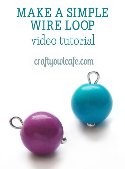 Making Jewelry For Beginners, Jewelry Making Instructions, Diy Jewelry Making Tutorials, Bead Dangles, Diy Jewelry Tutorials, Wire Wrapped Jewelry Tutorials, Wire Jewelry Tutorial, Handmade Jewelry Tutorials, Diy Wire Jewelry