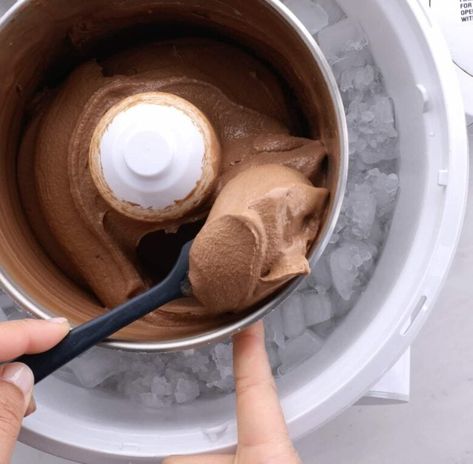 Easy Chocolate Ice Cream (no eggs) No Cook Chocolate Ice Cream, No Egg Vanilla Ice Cream, Easy Chocolate Ice Cream, Ice Cream No Eggs, Homemade Vanilla Ice Cream With Eggs, Homemade Chocolate Ice Cream No Eggs, No Egg Ice Cream Recipe, Homemade Chocolate Ice Cream, Double Chocolate Cake