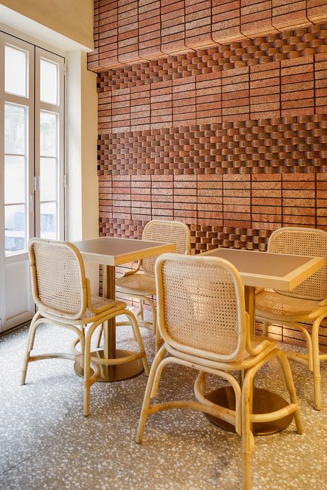 Brick Patterns Wall, Brick Wall Pattern Design, Wall Brick Design Interiors, Wall Design Brick, Brick Design Pattern, Wall Brick Design, Brick Wall Patterns, Brick Wall Design Ideas, Interior Brick Wall