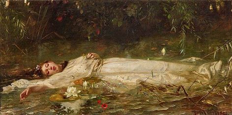 Carlyanne McConnell on Twitter: "And the poet says that by starlight You come seeking, in the night, the flowers that you picked And that he has seen on the water, lying in her long veils White Ophelia floating, like a great lily. ~ Arthur Rimbaud 🎨 Friedrich Wilhelm Theodor Heyser… https://t.co/zNqn7oAYUR" Friedrich Heyser, Ophelia Painting, Rennaissance Art, Historical Painting, Pre Raphaelite, Ethereal Art, Classical Art, In Water, Pretty Art