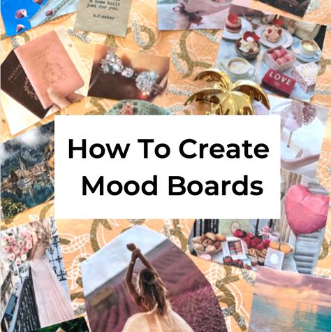 How To Create A Mood Board For Inspiration | How To Make A Physical Mood Board and Virtual Mood Board Mood Boards Aesthetic 2024, Making A Mood Board, How To Make A Moodboard, How To Make Mood Board, How To Make A Mood Board, Mood Board Party, Physical Mood Board, Fashion Mood Boards, Creating A Mood Board