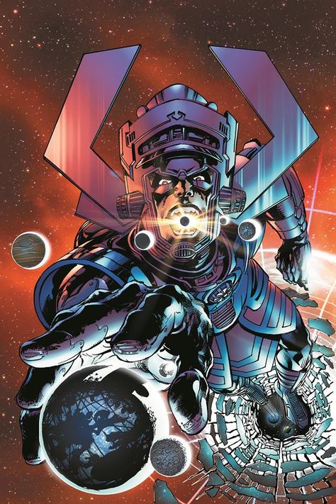 Galactus (Hunger vol.1 #1 variant cover) Art by Neal Adams (MARVEL COMICS - September, 2013) Galactus Marvel, Marvel Villains, Marvel Comic Universe, Marvel Comic Books, Marvel Comics Art, Silver Surfer, Geek Culture, Comic Book Artists, Comic Book Characters