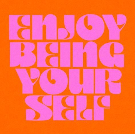 Vie Motivation, Orange And Pink, Happy Words, Typography Letters, Happy Thoughts, Design Layout, Pretty Words, Logo Inspiration, The Words