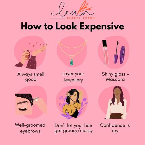 Looking rich and sophisticated doesn’t necessarily require a big budget; it’s all about how you present yourself. To help you achieve an expensive look without breaking the bank, we’ve compiled some useful tips and tricks. How To Look Luxurious, Expensive Makeup Look, Glowup Tips, Expensive Look, Morning Routine School, Random Tips, Expensive Makeup, How To Look Expensive, Look Expensive