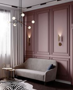 Living Room Decor Apartment, Interior Trend, Pink Walls, Living Room Paint, Home Room Design, Design Living, Living Design, 인테리어 디자인, Wall Decor Living Room