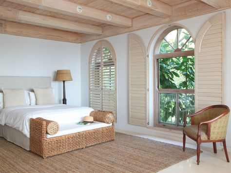 Howdy, y'all! 🤠 Transform your Katy home into a slice of paradise with Norman specialty shaped shutters from Bloomin' Blinds of Katy! These elegant arched shutters bring a touch of Southern charm to any room. Let in that gorgeous Texas sunshine or keep things cool and shaded - the choice is yours! Perfect for creating a relaxing oasis after a long day of two-stepping or cheering on the Texans. Pair 'em with some bluebonnets on the windowsill for true Lone Star style. Don't mess with Texas, bu... American Shutters, White Window Treatments, Window Brands, Exterior Shades, Interior Window Shutters, Faux Wood Blinds, Bamboo Shades, Arched Windows, New Home Construction