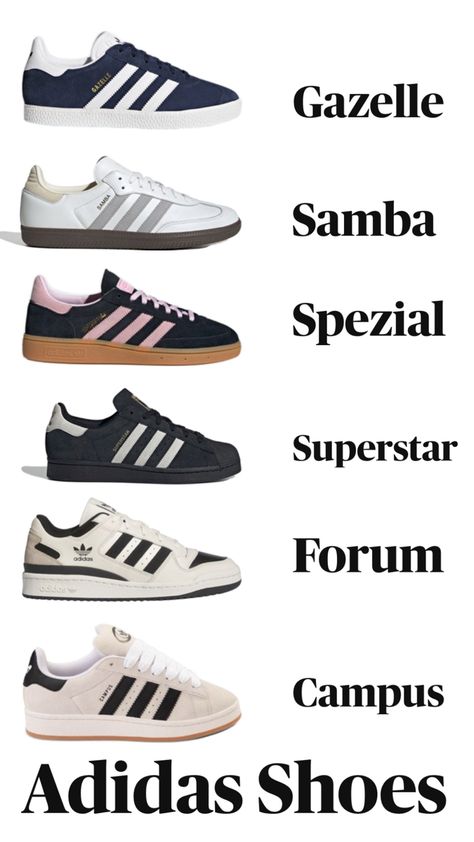 #adidas #shoe #shoes #gazelle #forum #original #spezial #samba #superstar Shoes Gazelle, Adidas Shoe, Adidas Samba Outfit, Pretty Sneakers, Samba Shoes, Preppy Shoes, Pretty Shoes Sneakers, Shoe Wishlist, Cute Nike Shoes