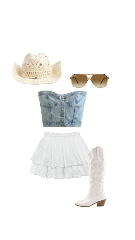 country concert fit! Banda Ms Concert Outfit Mexican, Luke Bryan Concert Outfit, Stagecoach Outfits, Nashville Outfits Spring, Country Music Outfit, Summer Country Concert Outfit, Luke Bryan Concert, Cute Cowgirl Outfits, Cowgirl Style Outfits