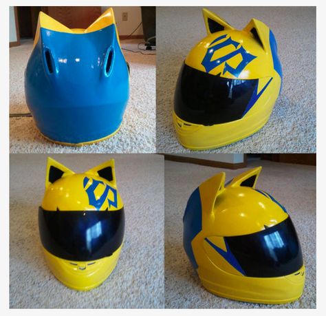 Celty Cosplay Cat Helmet Mod, how to make your own. Celty Sturluson, Futuristic Helmet, Helmet Concept, Cosplay Helmet, Cosplay Tutorial, Cosplay Diy, Cosplay Tips, Paper Clay, Dry Clay