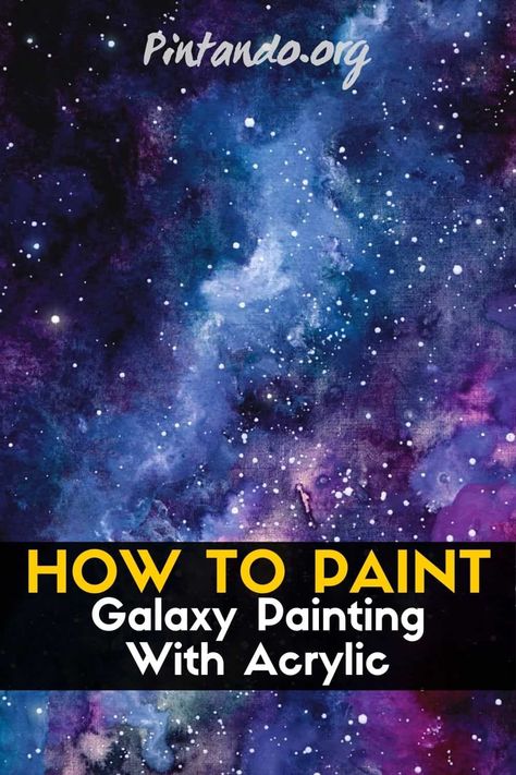 In this video tutorial, I will teach you how to paint a galaxy painting with acrylic step by step. You will learn in an easy and simple way to paint a galaxy thanks to our video that will show you and teach you how to paint it in an easy way and step by step. Learn to paint a galaxy with acrylic step by step with our acrylic painting tutorial! Hope it helps someone learn! Space Painting Easy Step By Step, Painting A Galaxy Step By Step, Galaxy Painted Dresser, How To Paint Galaxy Wall, Painting Galaxy Easy, Night Sky Painting Acrylic Stars, How To Draw Space Step By Step, Galaxy Room Painting Ideas, Step By Step Galaxy Painting