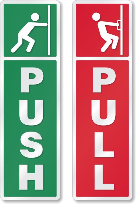 Stars Of 4559 Reviews Pull Push Door Sign, Push Pull Door Sign Design, Push Door Sign, Room Door Signs, Push Door, Safety Slogans, Door Signage, Apj Quotes, Door Poster